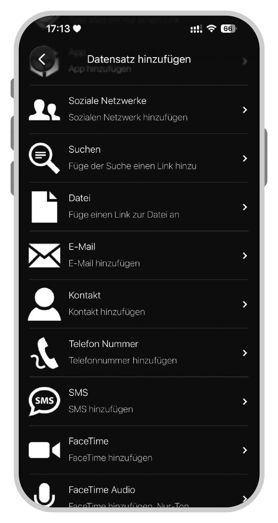 Telefonnummer - Wählen Sie „Telefon Nummer“ aus.