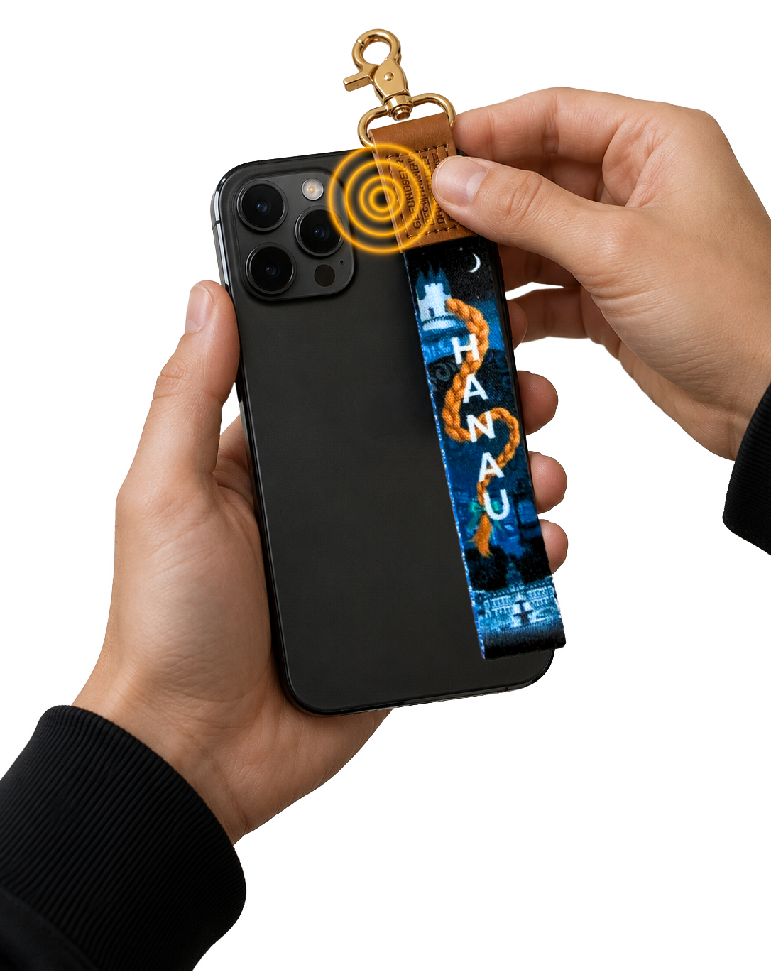 URL / Webseite - Halten Sie den NFC-Tag an die Rückseite des Smartphones.